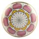 Pink Wheel Flower Ceramic Wine Stopper